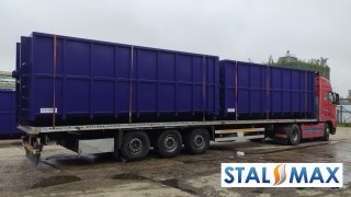 Transport kontenerów hakowych Stal-Max RAL 5022