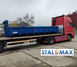 Transport kontenerów hakowych Stal-Max RAL 5010